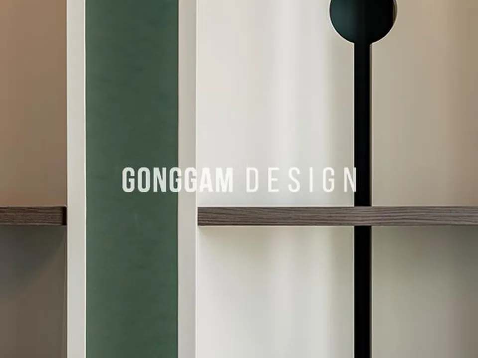 청담동 80평 서재 인테리어 시공 사진 · 라운드·아트월·타일 (공감디자인)